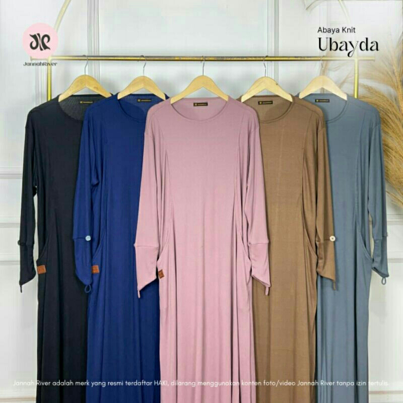 Abaya Knit Ubayda Ori Jannah River || Abaya Premium by Jannah River