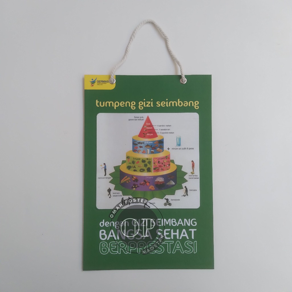 

Hard Poster Tumpeng Gizi Seimbang - Presentase Gizi yang Seimbang - Hard Poster Kesehatan