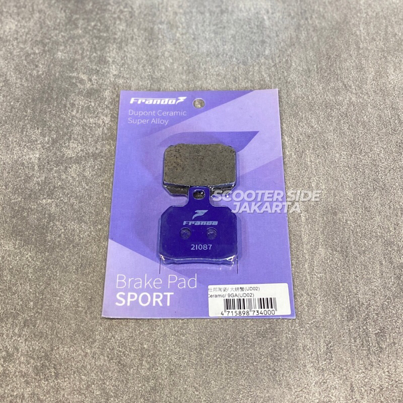 Brake Pad Kampas Rem Frando Caliper 2 Piston 1 Pin
