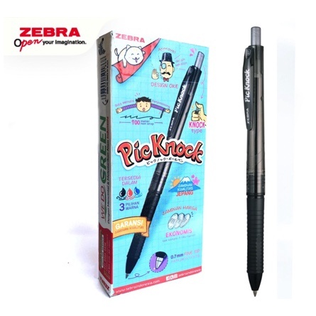 

Zebra Picknock 1 Lusin (isi 12 pulpen)