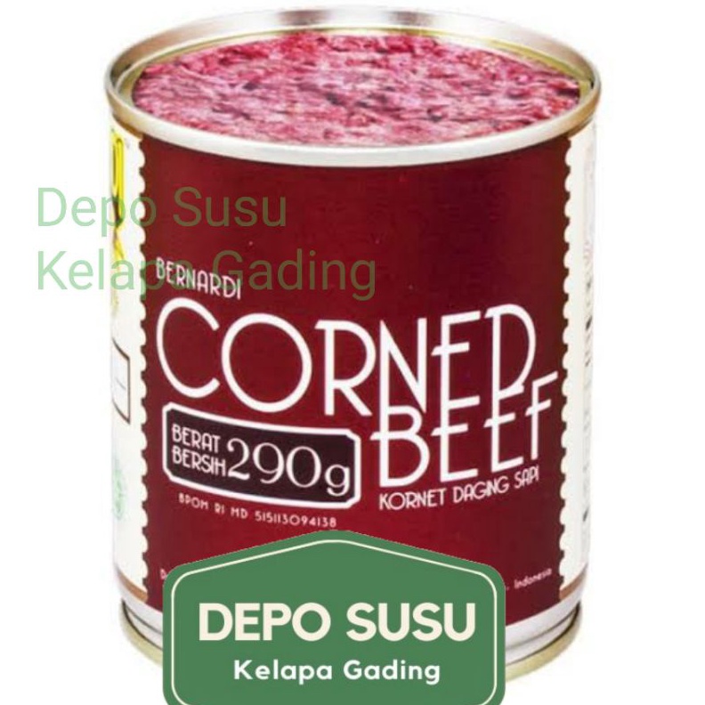 

12.12 SALE Bernardi Corned Beef 190gr 290gr Kornet Daging Sapi Benardi 190 290 gr Bernadi 