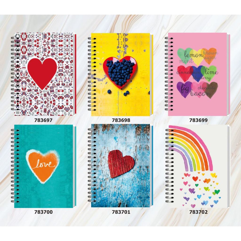 

Spiral Notebook A6 / Love / Set 62 / 3558