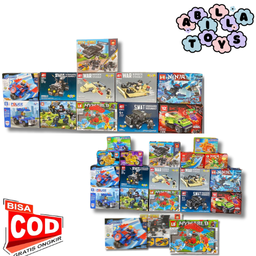 Mainan Anak LEGO SUSUN BALOK KARAKTER SWAT VANGUARD / ROBOT PERANG Kuat Bahan ABS