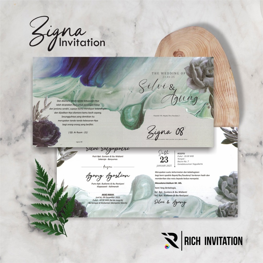 BLANGKO UNDANGAN NIKAH - BLANKO UNDANGAN KOSONGAN ZIGNA 08