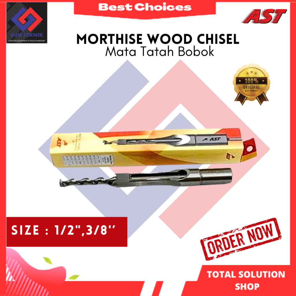 mata chisel tatah bobok kayu merk AST - mata tatah ukuran 0.5 inch - murah
