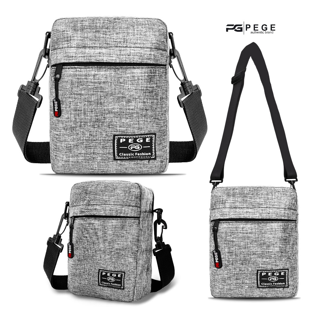 Tas Sling Bag Casual PEGE Almer Selempang Bahu Pria - PG 8939