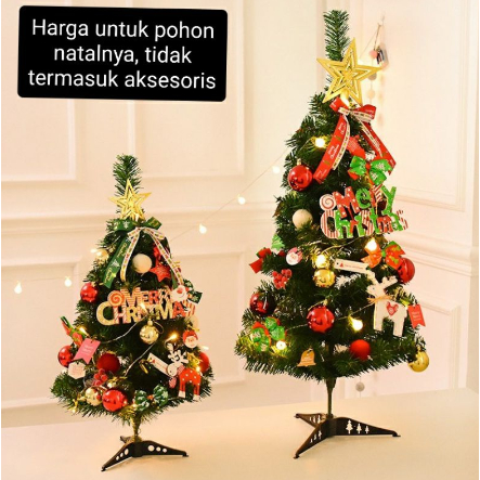 〈〈BARU〉〉 Pohon Natal Mini / Pohon Natal Kecil Mini Untuk Hias Meja Kantor Rumah Bahan PVC premium /P