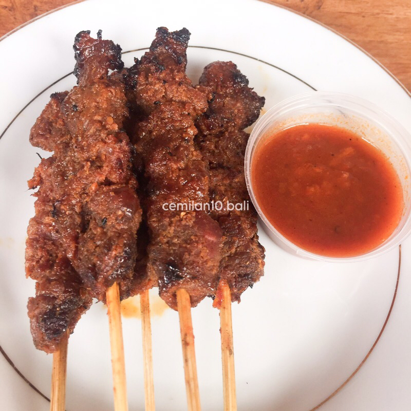 

(Dikirim H+1) Sate Manis Daging Sapi Khas Bali Halal Muslim Haji Isi 10 Tusuk