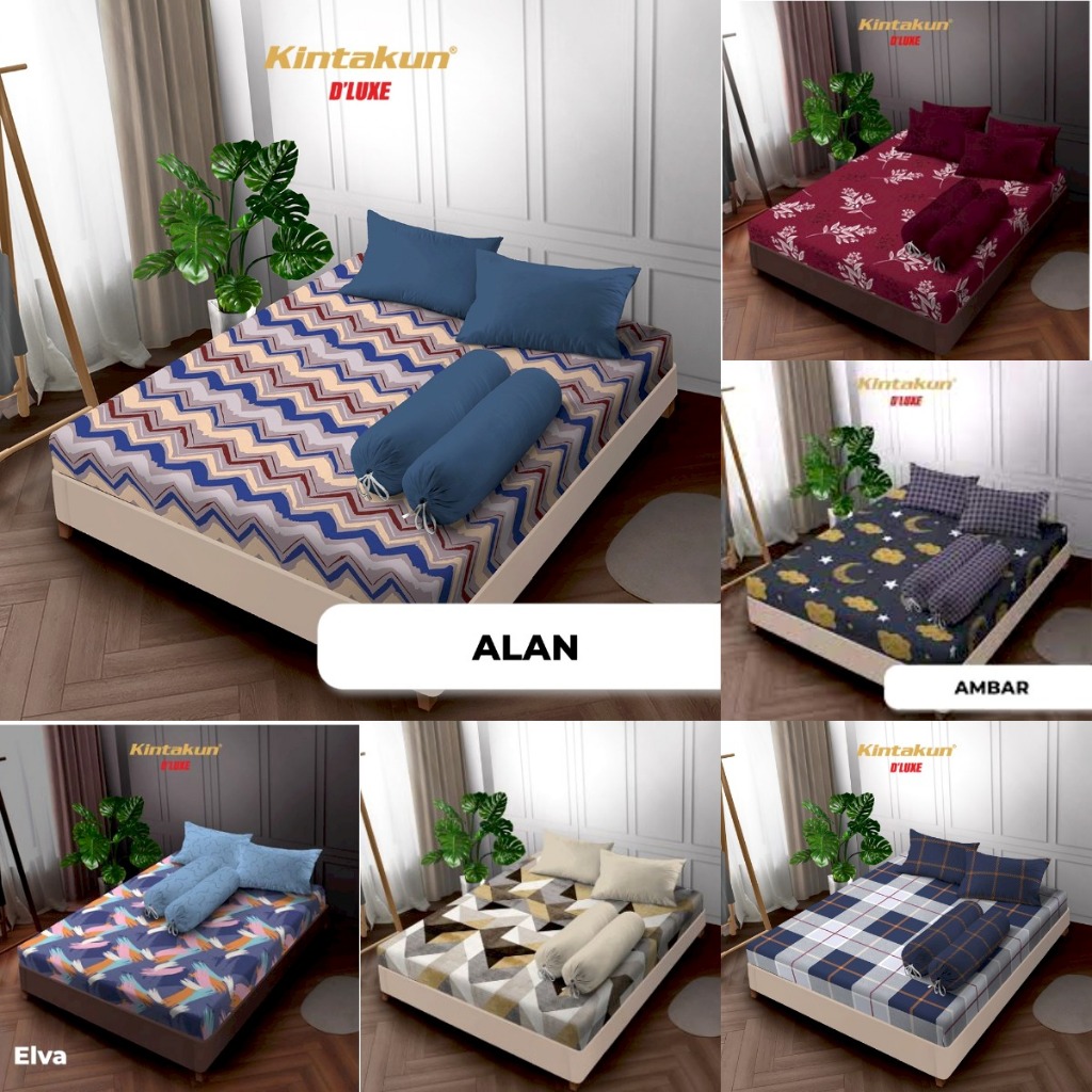 Sprei Dluxe Sprei Queen (160x200) || Sprei Kintakun Dluxe 160 Motif || Cuci Gudang Kintakun Dluxe