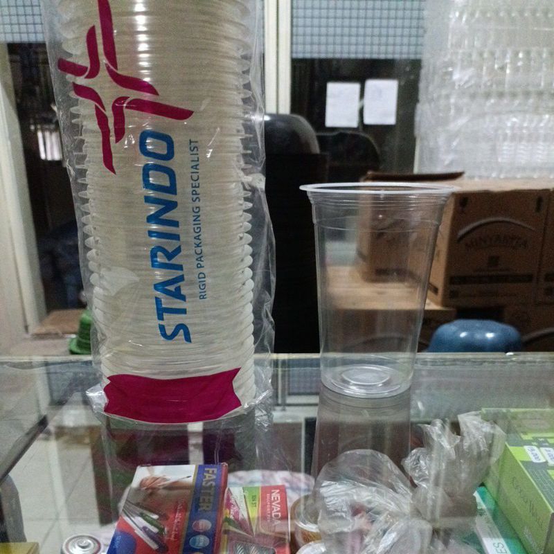 Gelas/Cup Starindo 16 OZ Polos (Isi 50Pcs)