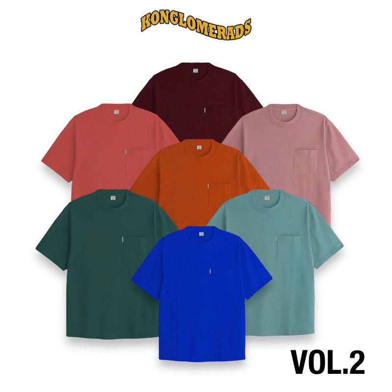 (15 WARNA) Kaos Polos Pocket  // Saku by KONGLOMERADS