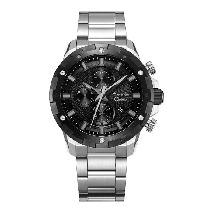 Jam Tangan Alexandre Christie AC 6602 MC Man Pria Stainless Steel Murah Original