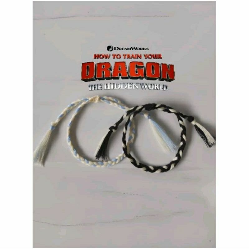 Gelang couple bracelet toothles light fury's