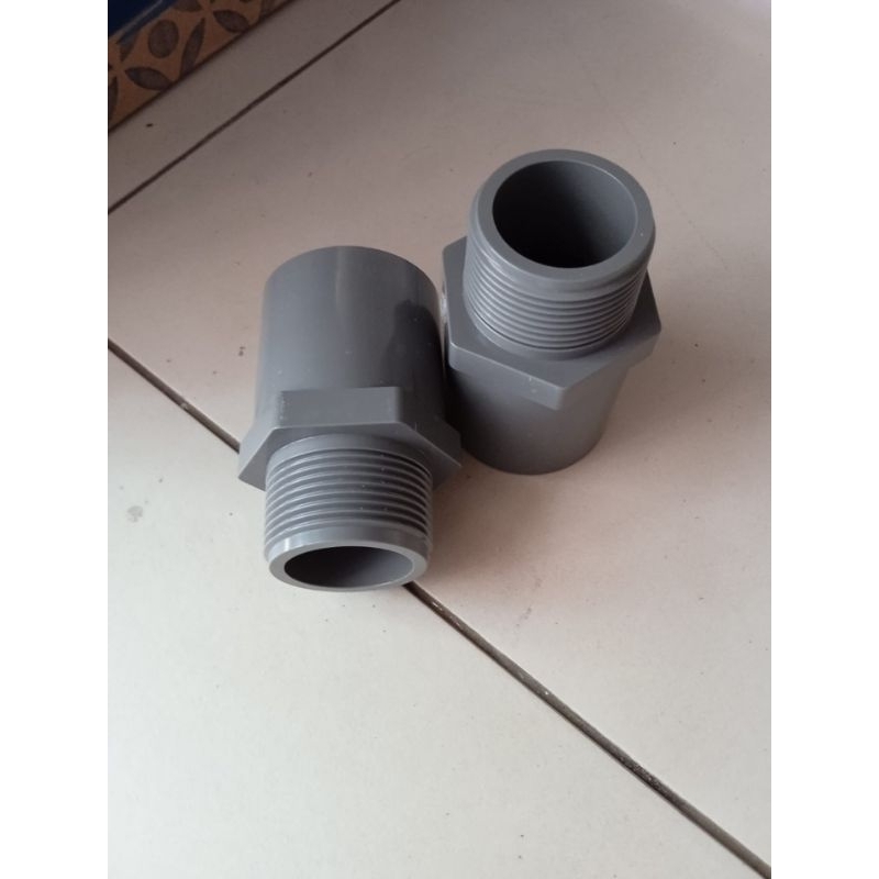 Sock Drat Luar PVC 2"inch / Sambungan Pipa
