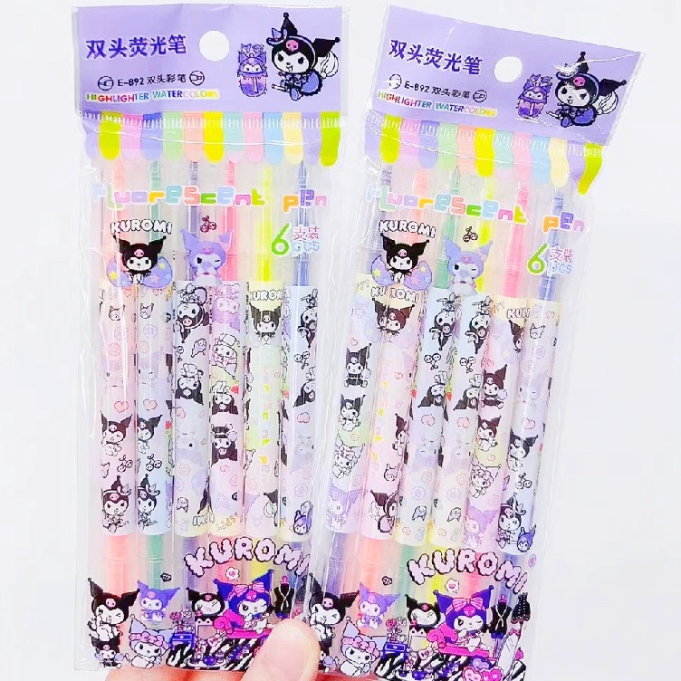 

Ready Stok STABILO 6 WARNA SANRIO HIGHLITER KUROMI 2 KEPALA Best Seller