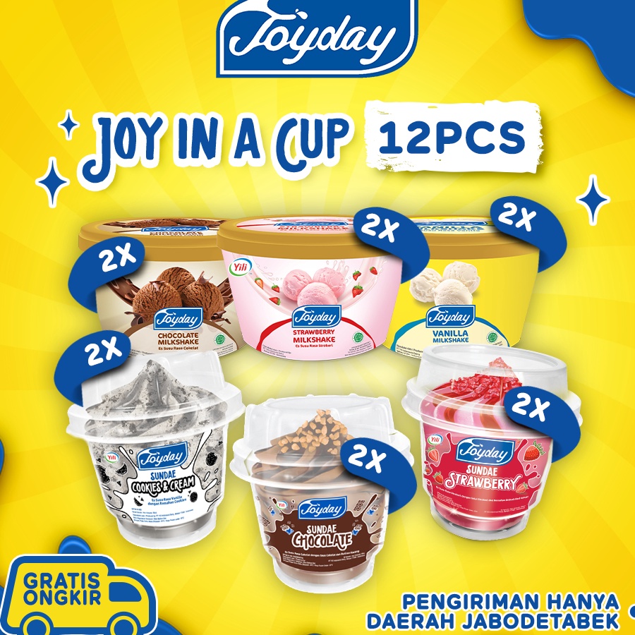 

MODEL UFW761 Joyday Ice Cream Package Joy In A Cup - Isi 10pcs Eskrim Cup