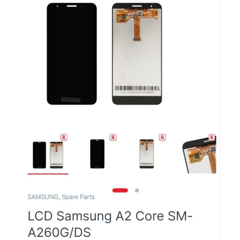 LCD TOUCHSCREEN SAMSUNG SM-A260G/DS / A2 CORE BLACK
