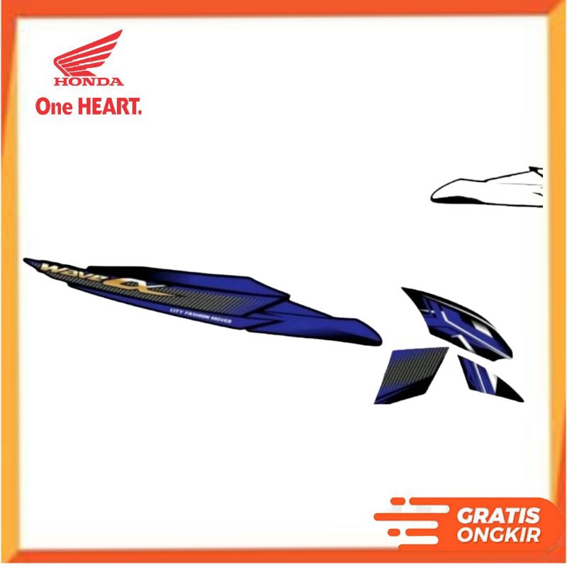 Skotlet / Striping Honda Wave Lx Vietnam Supra Fit New