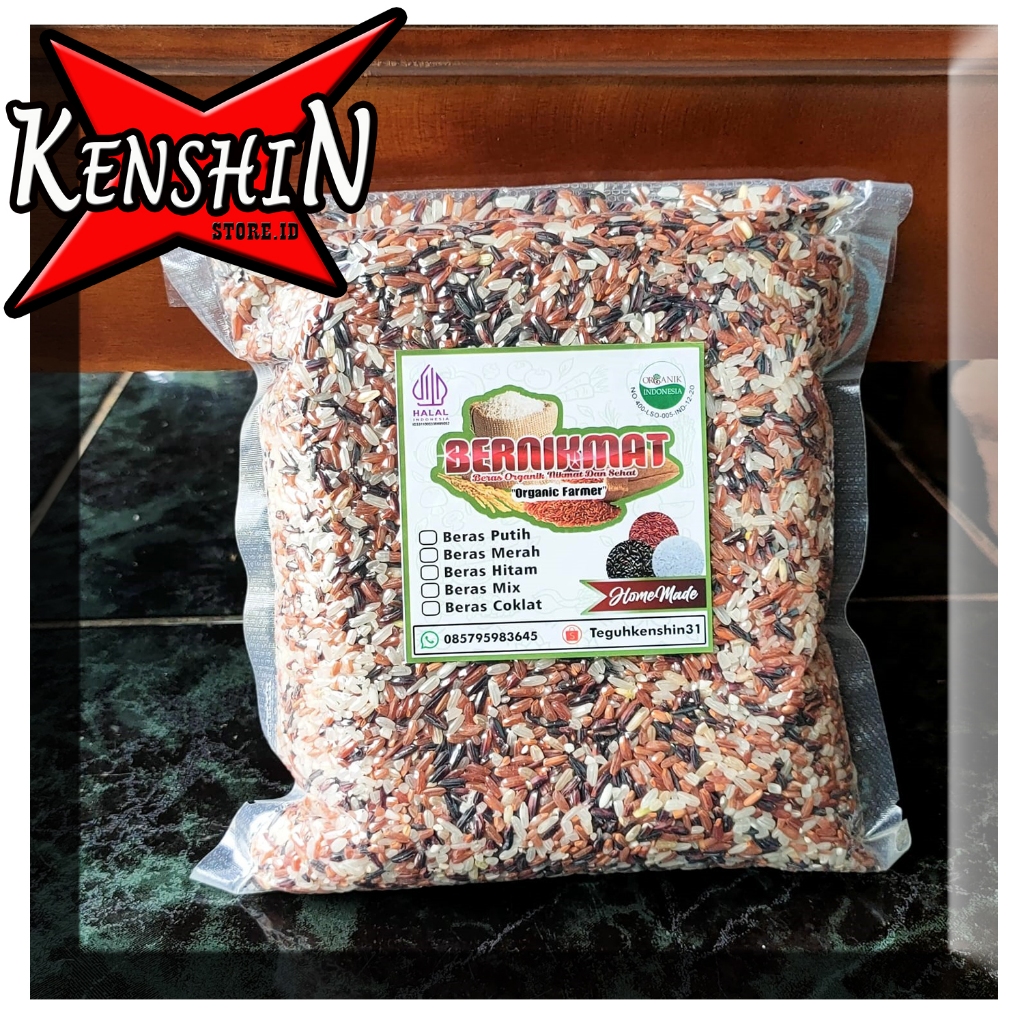 

BERAS ORGANIK MIX (Merah, Hitam, Putih) 1 KG