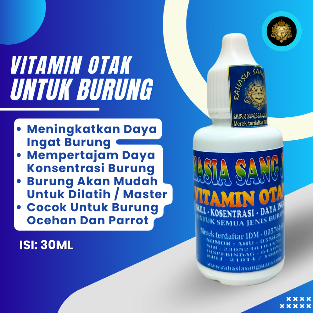 VITAMIN OTAK BURUNG | MENAMBAH DAYA INGAT BURUNG LEBIH TAJAM MEMPERMUDAH SKILL DAN DAYA KONSENTRASI