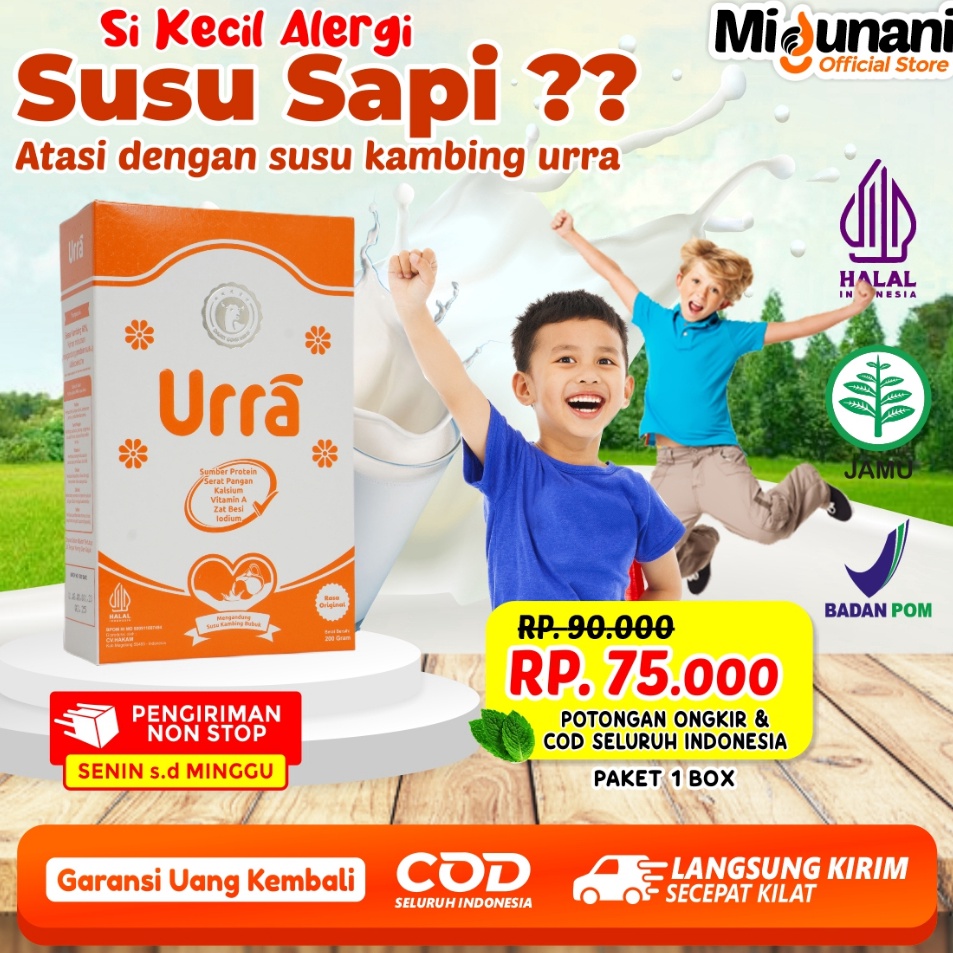 

Terkini Susu Urra Original Untuk Penambah Nafsu Makan, Berat Badan Dan Tinggi Anak - 1 Box Ready