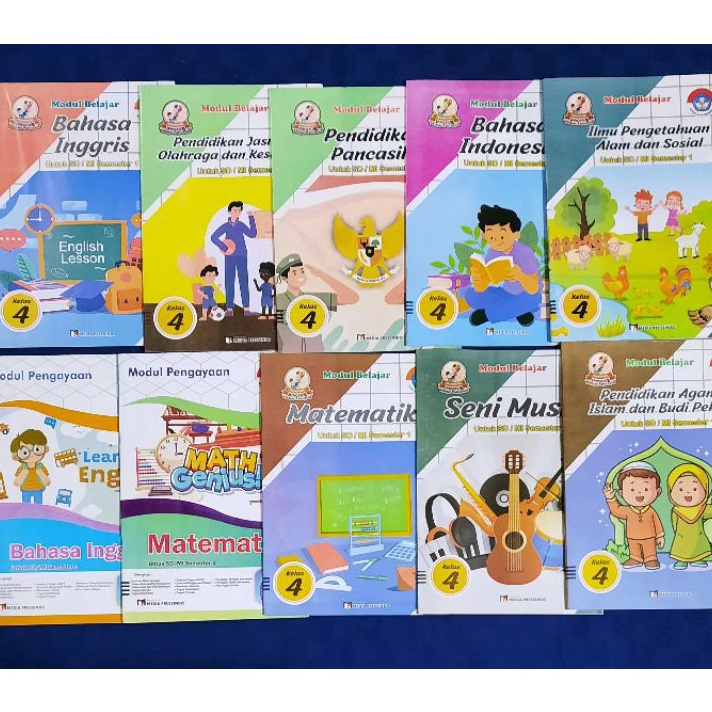 Terkini Lks Kurikulum Merdeka SD/Mi kelas 4 semester 1 Matematika, Ipas.Ppkn.Bhs Inggris.Agama Islam