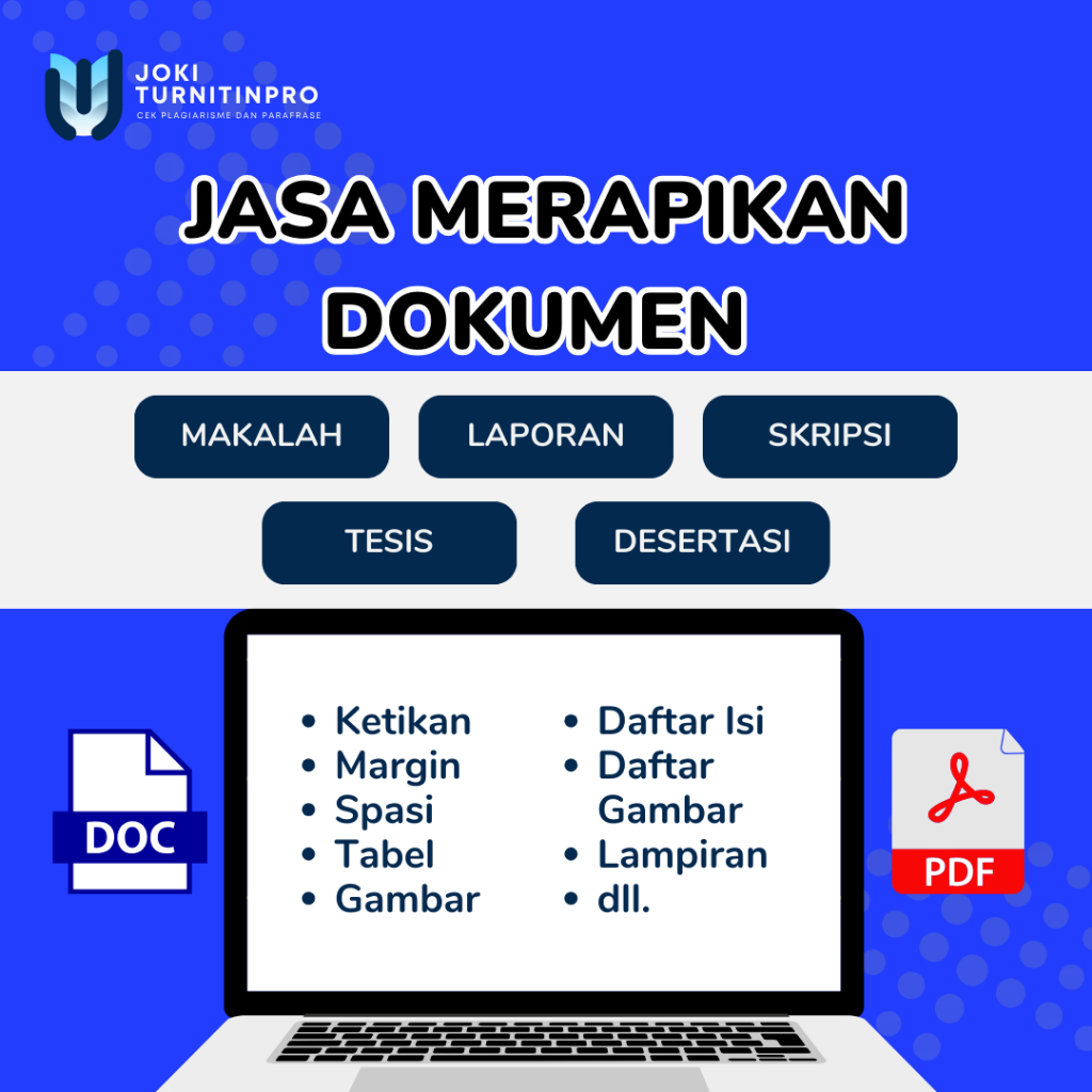 Jasa Merapikan Dokumen Word, Daftar Isi, Nomor Halaman, Tabel, Footnote, Margin, Daftar Pustaka | Ed