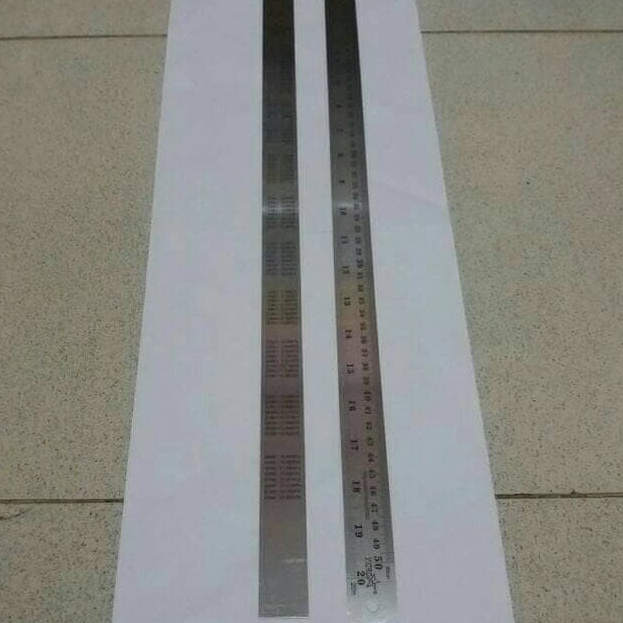 

Ready Penggaris stainless 50cm / Ruler Stainless HARGA EKONOMIS !!