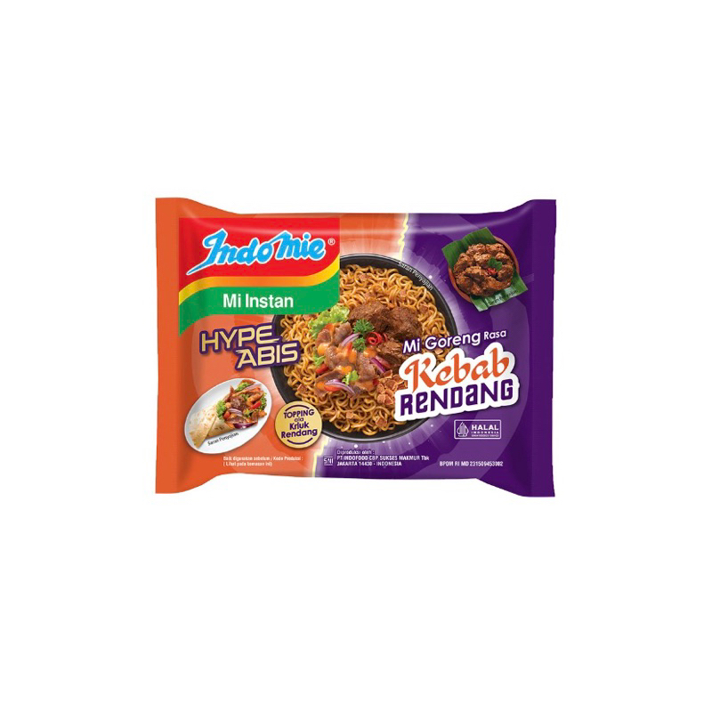 

Indomie Hype Abis Mie Goreng Kebab Rendang 83gr