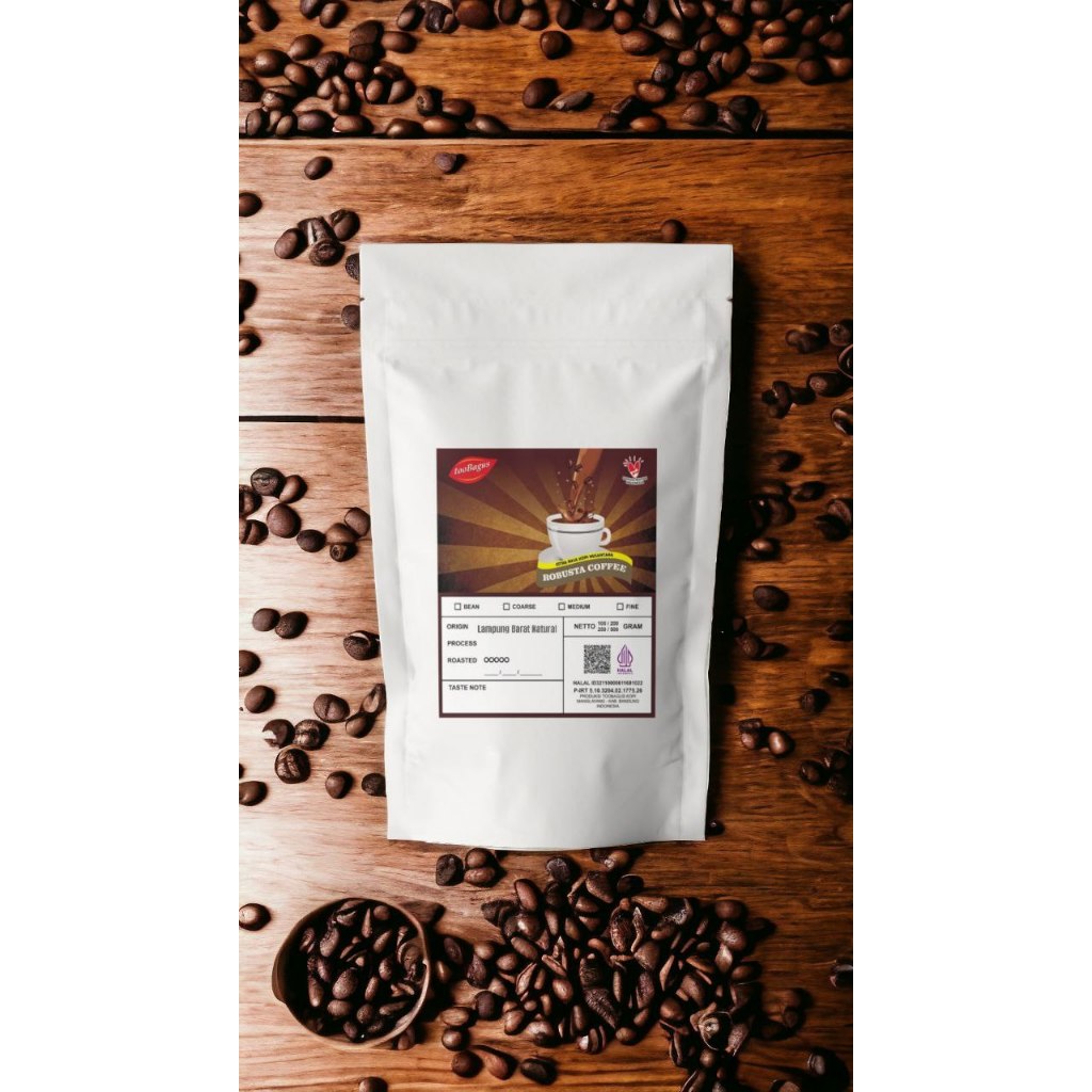 

Kopi Lampung Barat Natural Robusta/100 gram