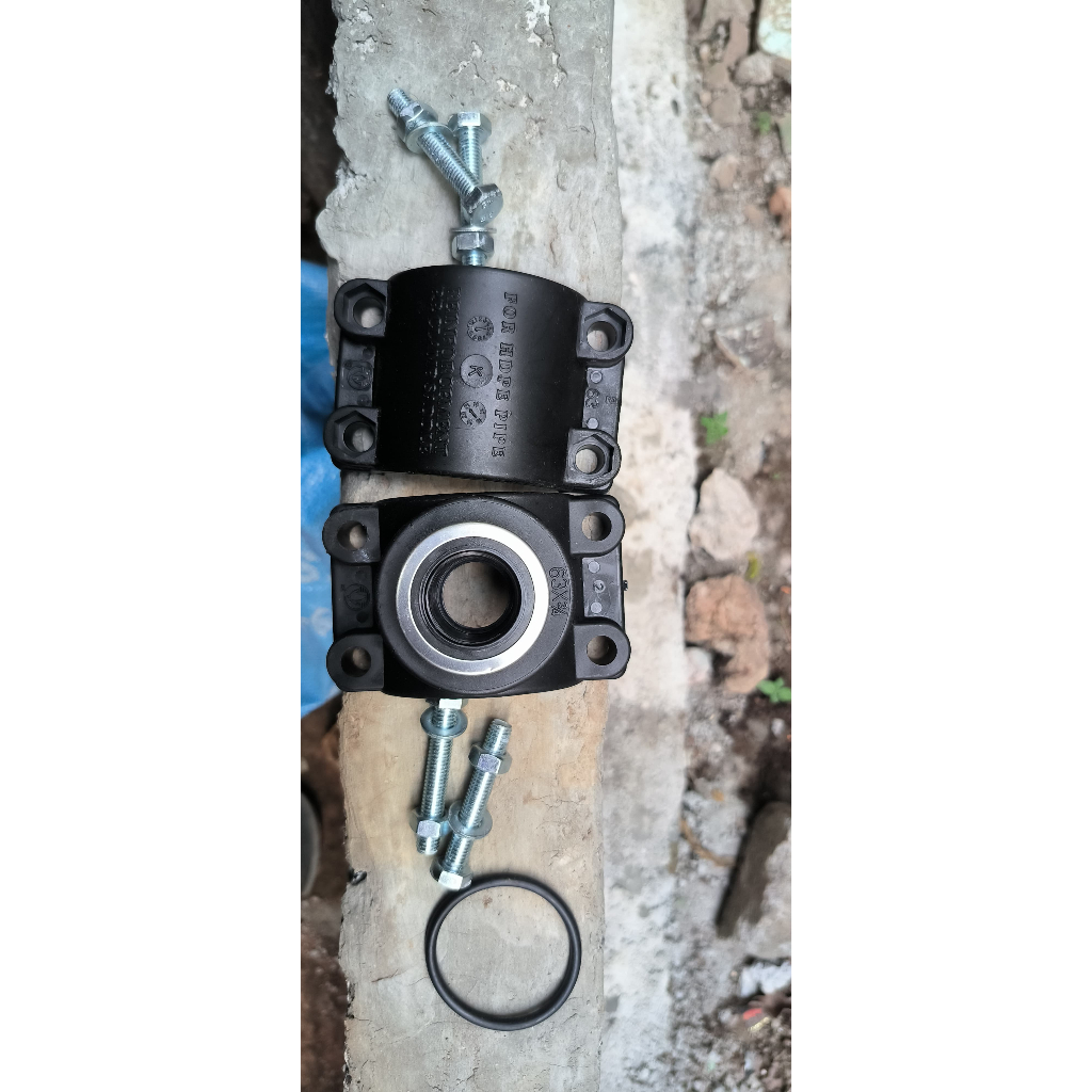 Clamp Sadle 90mm x 3/4" HDPE / Sadle Clamp 3" x 3/4" / Clamp Sadle HDPE 3" x 3/4" / Klem HDPE