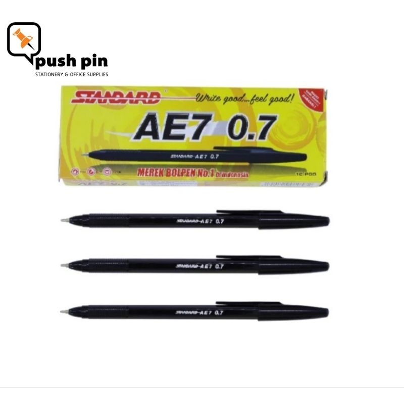 

Standard Pen - AE7 0.7 Isi 12 pcs ( Pulpen, Pena, Ballpoint, Pen )