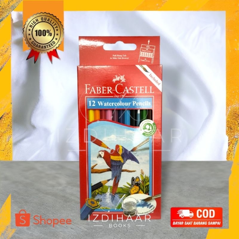 

Pensil Warna Watercolor Faber-Castell 12 warna include 1pcs Kuas