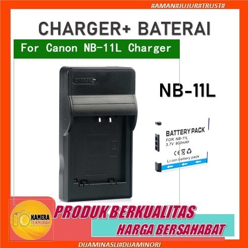 PAKET CHARGER + BATTERY CANON NB-11LH / BATEREI / BATERAI NB11L / NB 11 L / NB11 L