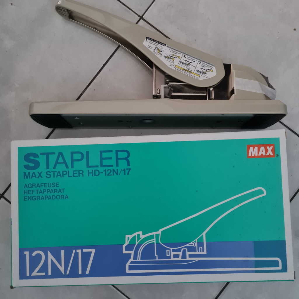 

MAX STAPLER MEJA / STAPLER BISNIS / HEAVY DUTY STAPLER HD-12N/17