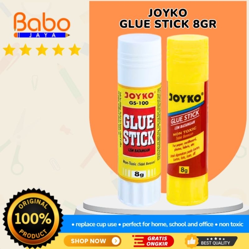 

BABO JAYA JOYKO GLUE STICK 8GR / LEM BATANGAN UNTUK KERTAS DAN LAINNYA