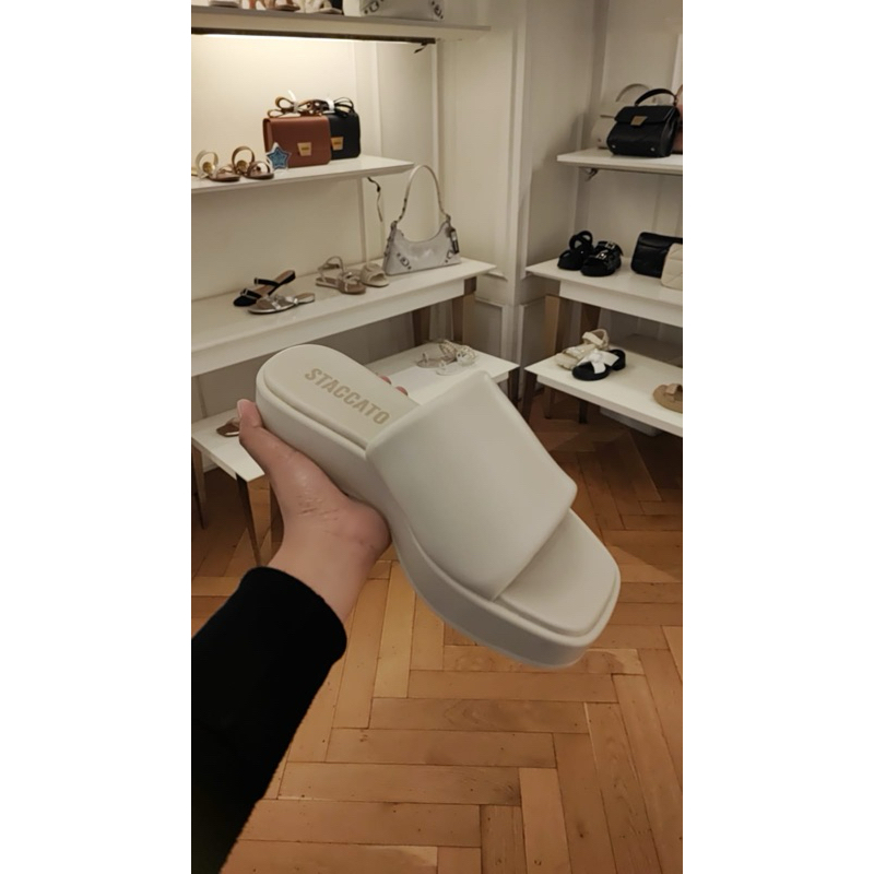 STACCATO SALE SANDAL WHITE