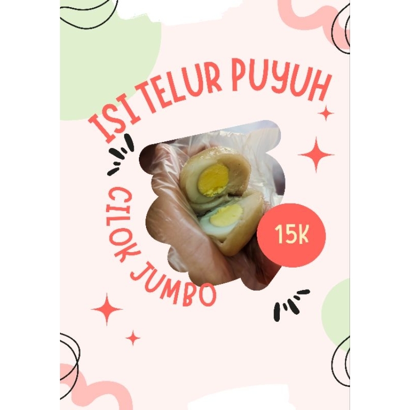 

Cilok Telur Puyuh/Baso Aci Jumbo/Kemasan Vacum//Isi10Butir