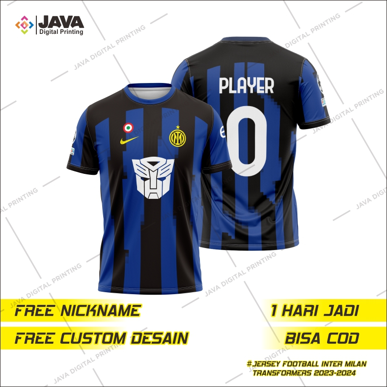 Jersey Kaos Baju Special Inter Milan Transformers Kit Released 2024 Fullprinting
