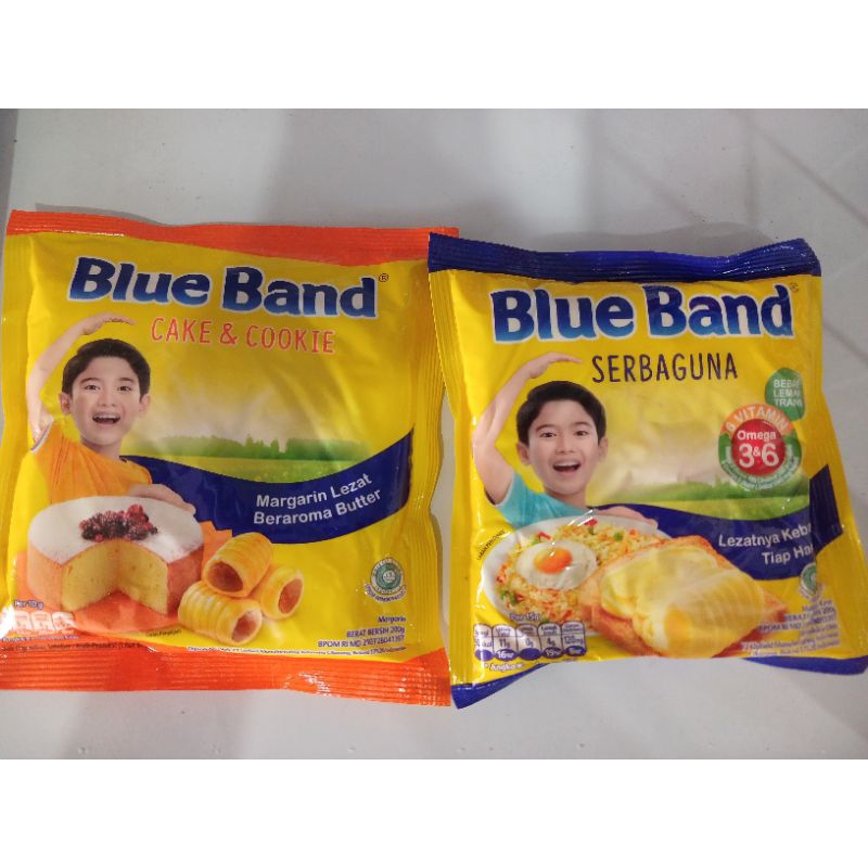 

mentega Blueband Sachet 200 gram dan cookies