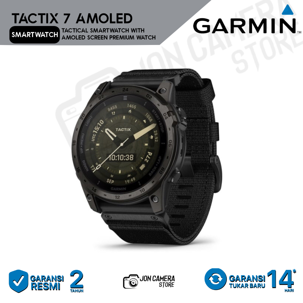 Garmin Tactix 7 AMOLED Smartwatch Tactical Premium with AMOLED Screen