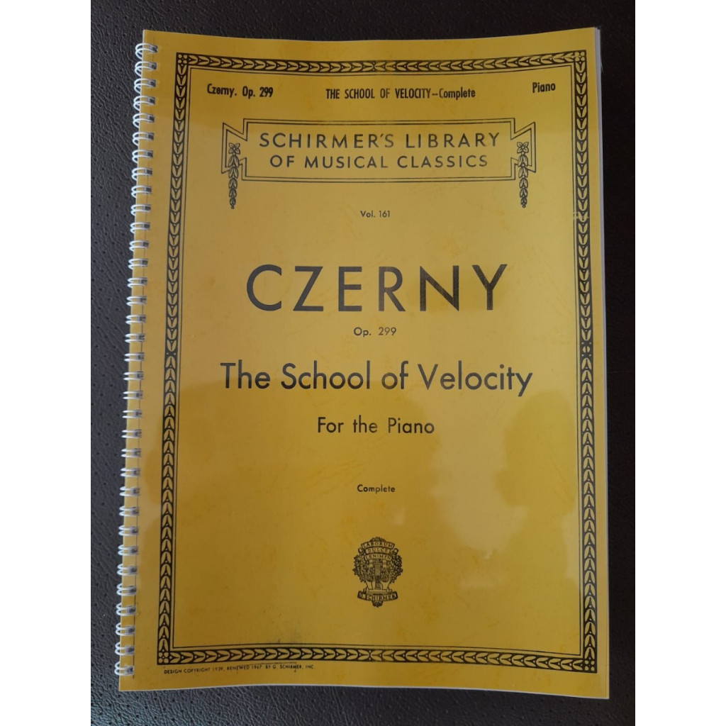 CZERNY opus  299 THE SCHOOL OF VELOCITY - SERI COPY - BUKAN BUKU ASLI / BUKU BELAJAR PIANO/ BUKU SUP