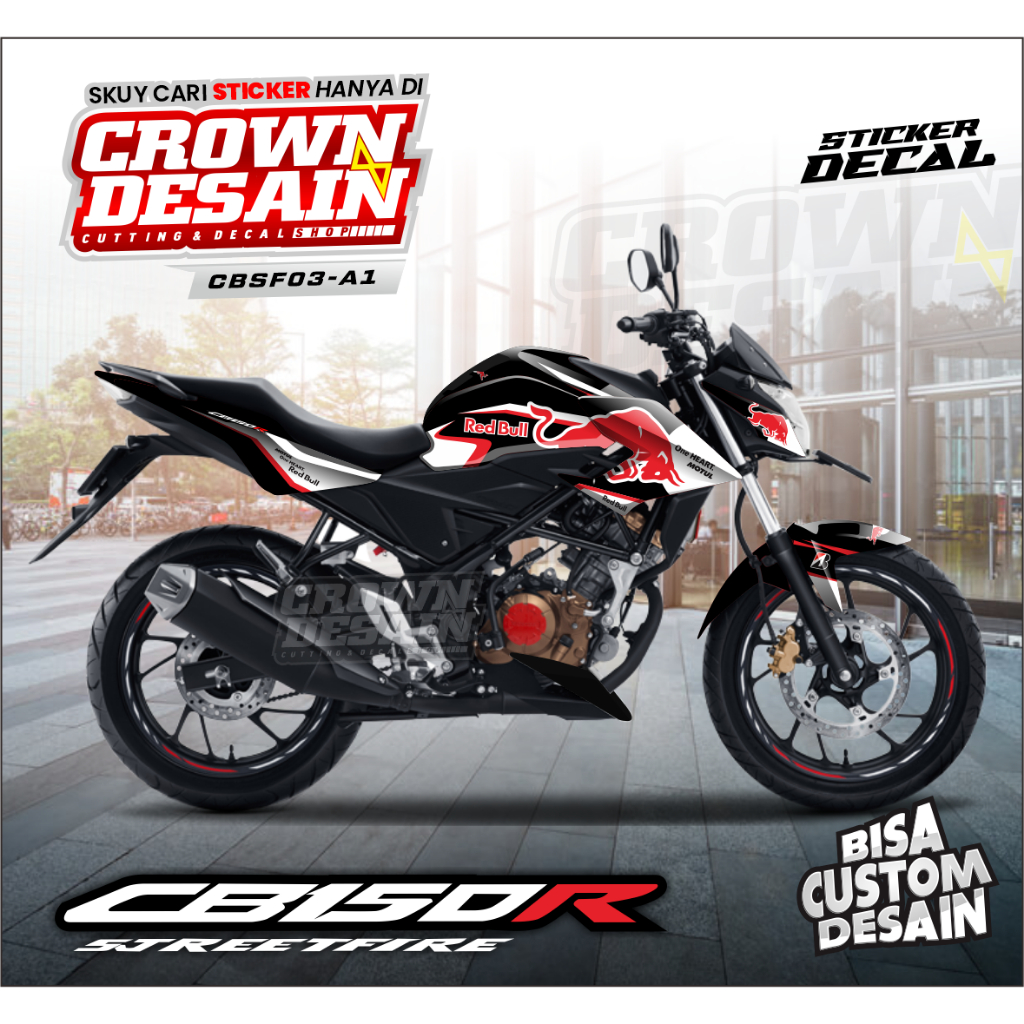 Stiker Decal CB 150R Streetfire V2 Variasi Racing - Decal Fullbody CB 150R New - CBSF