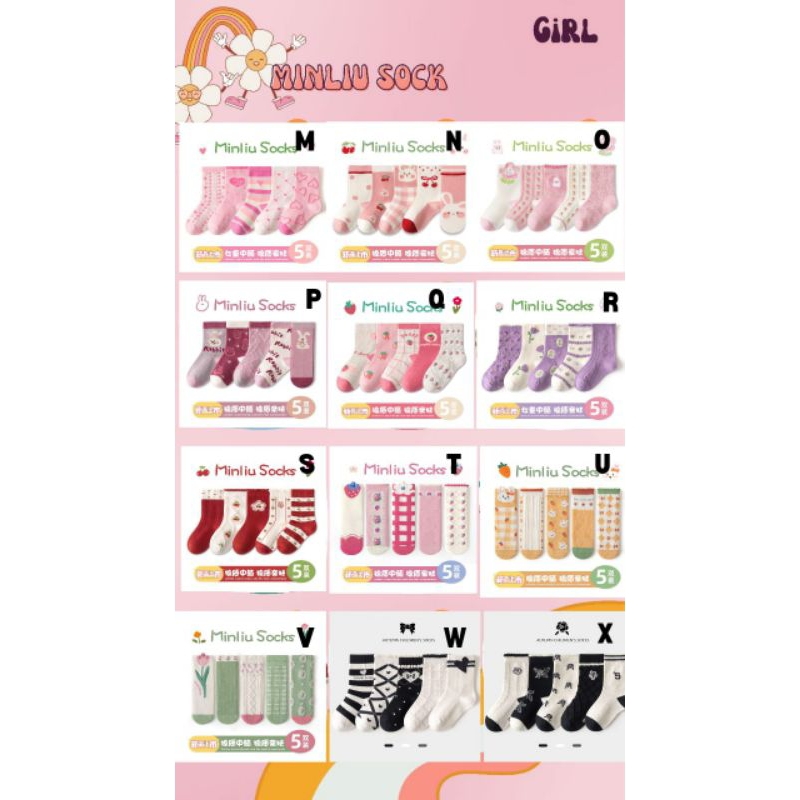 KAOS KAKI IMPORT MINLIU