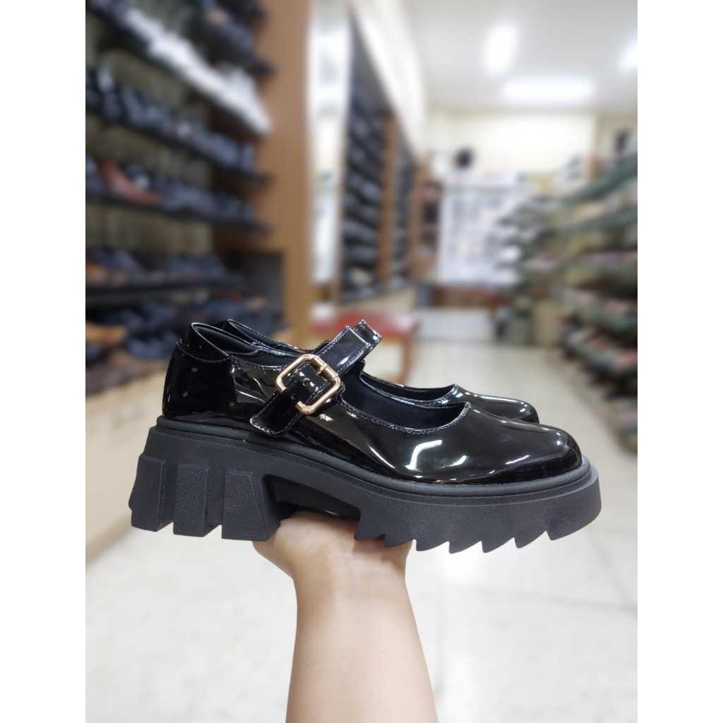 [AQUILA] Sepatu Wanita Docmart Heels Sepatu Mary Janes -- Sepatu Docmart Loafers Mary Jane - KR01