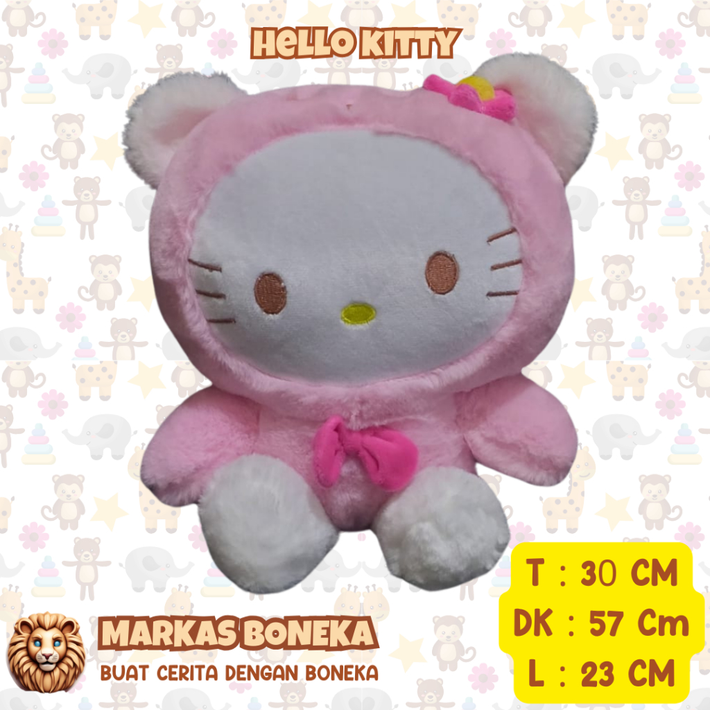 Boneka Hello Kitty/Boneka Kitty/Hello Kitty/Boneka Karakter/Boneka Kartun