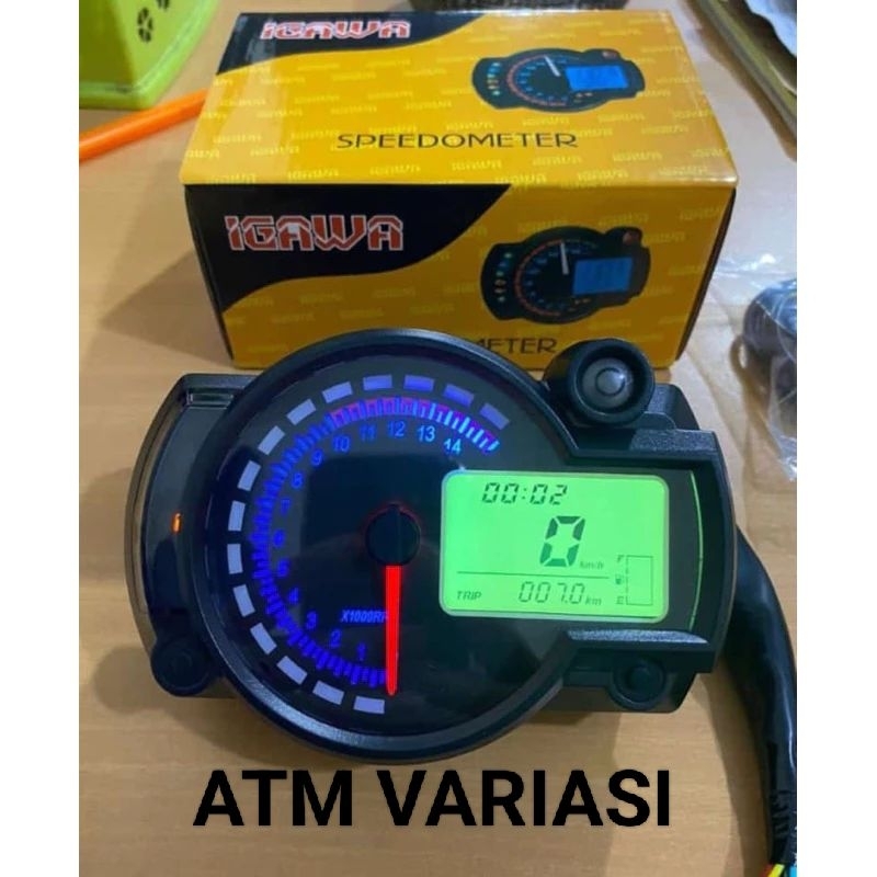 SPEEDOMETER GITAL TIGER GL CB MP KOZO MODEL RX2N 16 LED MURAH UNIVERSAL MOTOR