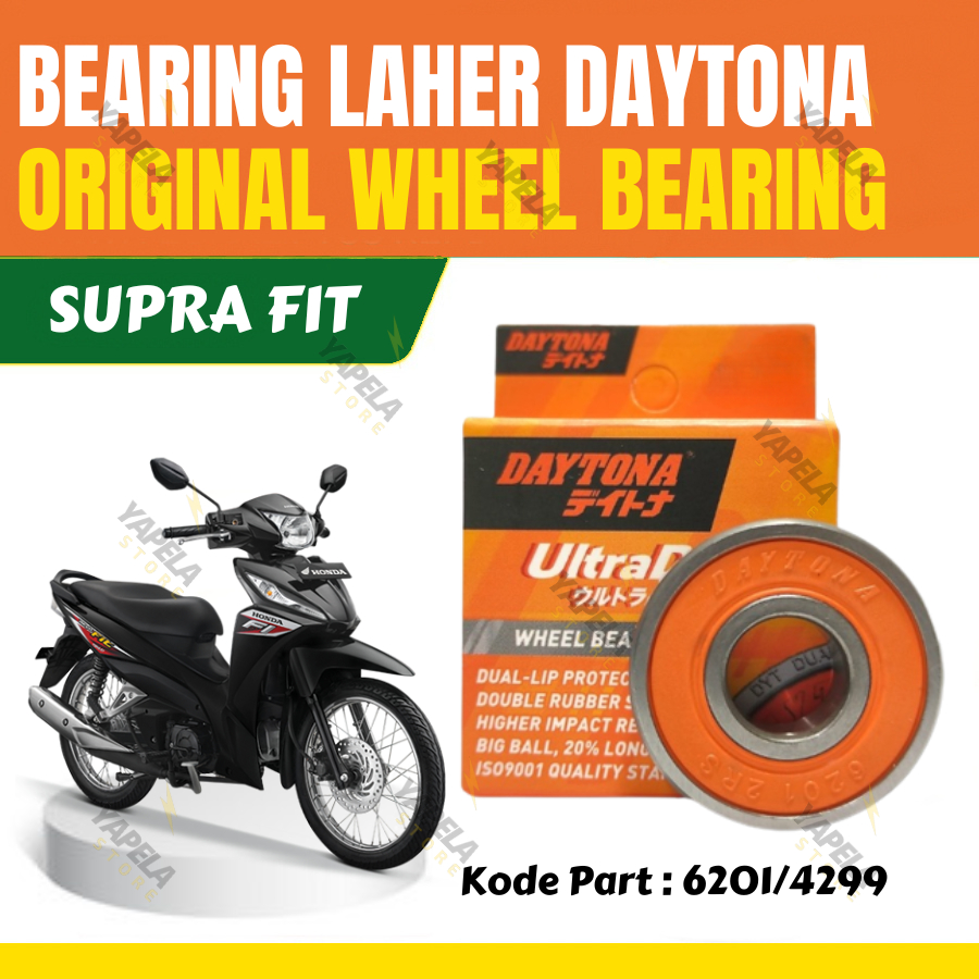Bearing Laher Supra Fit Original Daytona Racing Lahar 6201-2RS