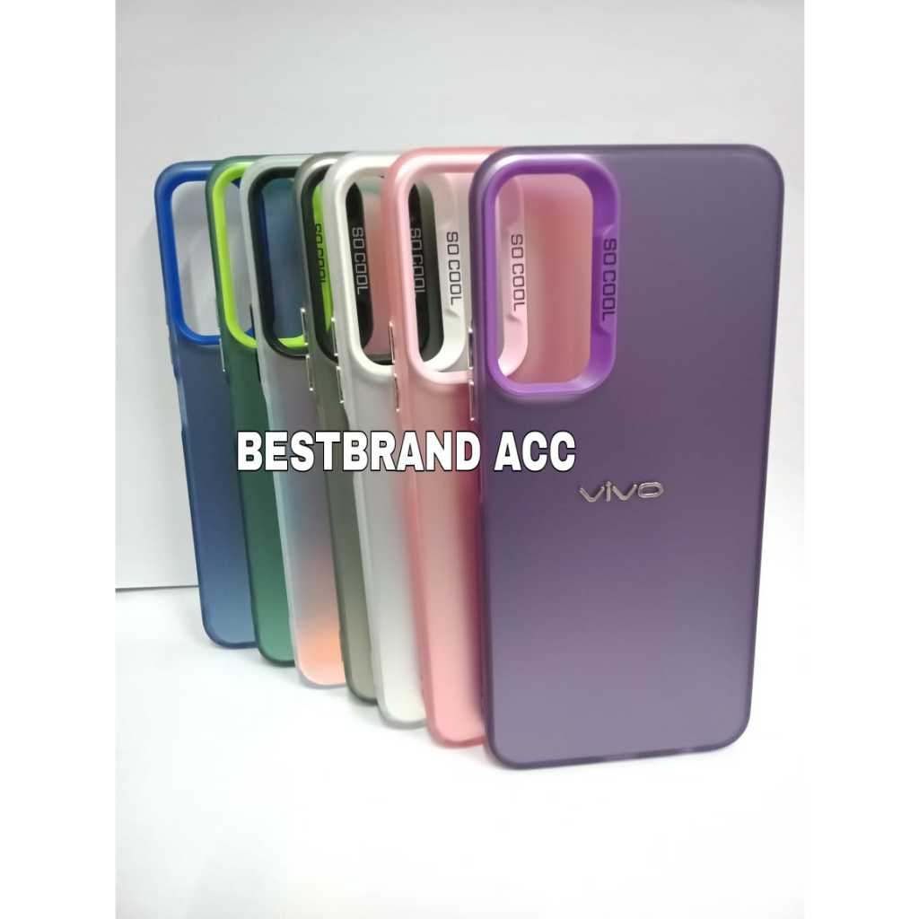 CASE IMD HYBRID PLATE SOFTCASE SILIKON RAINBOW DOVE SO COOL CHROME FOR TIPE VIVO Y17S/Y17/Y12/Y15/Y1