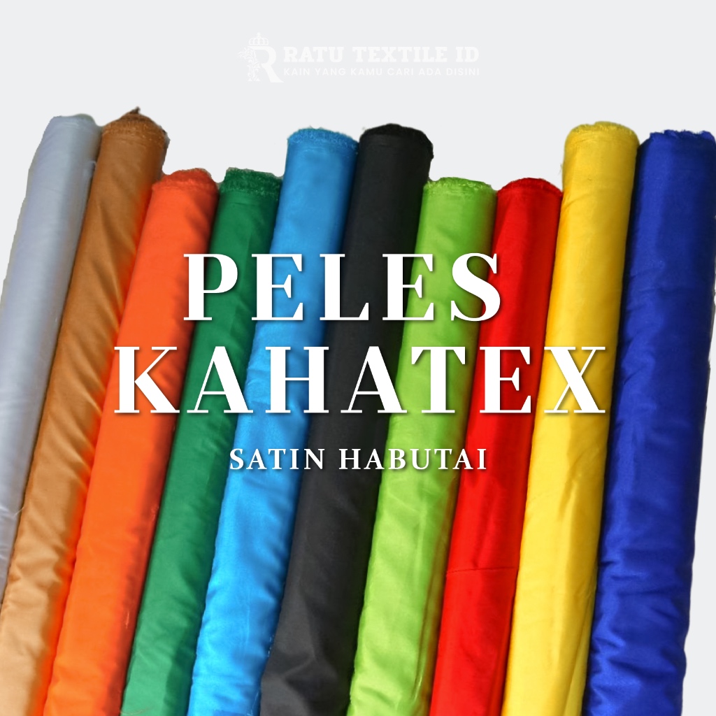 Kain Peles Kahatex / Habute Kahatex / Habutai / Bahan Dekor /  Background / Backdrop / Furing